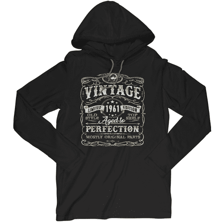 58th Birthday Vintage 1961 Aged To Perfection Long Sleeve T-Shirt Hoodie