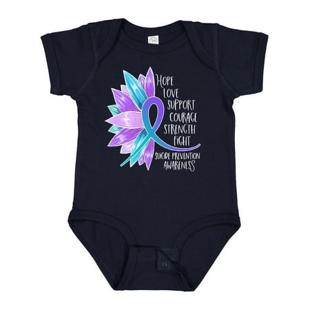 Inktastic Suicide Prevention Awareness Purple Teal Sunflower Ribbon Gift Baby Boy or Baby Girl Bodysuit
Inktastic Suicide Prevention Awareness Purple Teal Sunflower Ribbon Gift Baby Boy or Baby Girl Bodysuit