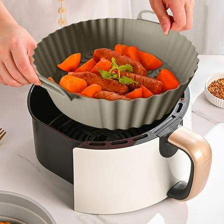 KKCXFJX Reusable Air Fryer Silicone Baking Pan Air Fryer Silicone Pad Air Fryer Lined 7.5 Inch
KKCXFJX Reusable Air Fryer Silicone Baking Pan Air Fryer Silicone Pad Air Fryer Lined 7.5 Inch