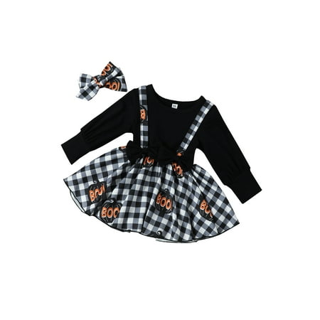 CenturyX Kids Baby Girls Fake-two-piece Romper Dress Halloween Print Long Sleeve Jumpsuit Clothes Black 18-24 Months
CenturyX Kids Baby Girls Fake-two-piece Romper Dress Halloween Print Long Sleeve Jumpsuit Clothes Black 18-24 Months