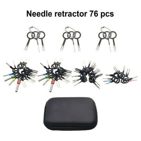 76Pcs/Set Terminal Removal Tool Kit Pin Extractor Electrical Wire Connector Kits
76Pcs/Set Terminal Removal Tool Kit Pin Extractor Electrical Wire Connector Kits