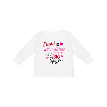 Inktastic Cupid is Promoting Me to Big Sister Gift Toddler Toddler Girl Long Sleeve T-Shirt 
Inktastic Cupid is Promoting Me to Big Sister Gift Toddler Toddler Girl Long Sleeve T-Shirt