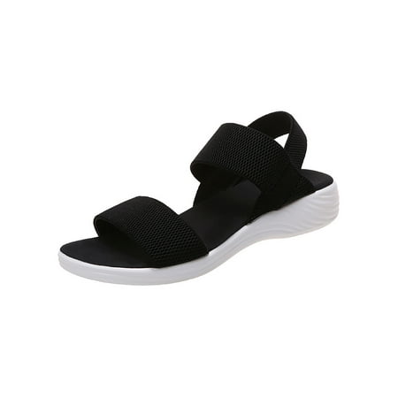 Lumento Women Beach Flat Sandal Comfort Wedge Sandals Summer Slip On Elastic Band Casual Shoes Black 8
Lumento Women Beach Flat Sandal Comfort Wedge Sandals Summer Slip On Elastic Band Casual Shoes Black 8