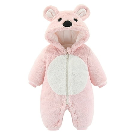 Glookwis Infant Thicken Winter Outwear Outfits Loose Onesies Bear Ear Casual Hooded Jumpsuit Full Zip One Piece Fleece Romper Pink 66cm
Glookwis Infant Thicken Winter Outwear Outfits Loose Onesies Bear Ear Casual Hooded Jumpsuit Full Zip One Piece Fleece Romper Pink 66cm