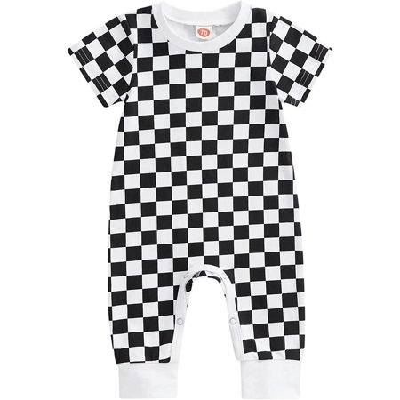 QWZNDZGR Baby Boy Girls Casual Short Sleeve Jumpsuit Fashion Chess Board Printed Long Romper Clothes
QWZNDZGR Baby Boy Girls Casual Short Sleeve Jumpsuit Fashion Chess Board Printed Long Romper Clothes