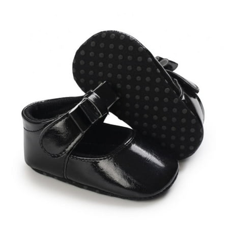 Baby Girls Mary Jane Flats with Bowknot Buckle Soft Sole Cute Non-Slip Toddler Infant First Walker Princess Dress Shoes (0-18 Months) 2/M Size
Baby Girls Mary Jane Flats with Bowknot Buckle Soft Sole Cute Non-Slip Toddler Infant First Walker Princess Dress Shoes (0-18 Months) 2/M Size