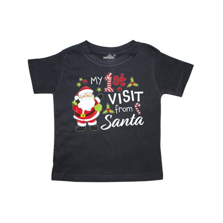 Inktastic My First Visit from Santa Gift Toddler Boy or Toddler Girl T-Shirt