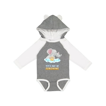 Inktastic Titi s Ray Of Sunshine Cute Elephants Rainclouds and Sun Gift Baby Boy or Baby Girl Long Sleeve Bodysuit
Inktastic Titi s Ray Of Sunshine Cute Elephants Rainclouds and Sun Gift Baby Boy or Baby Girl Long Sleeve Bodysuit