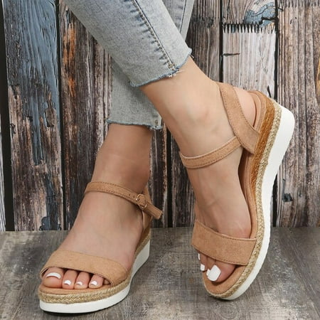 2022 Fashion Buckle Peep Toe Women Sandals Wedges Comfort Lightweight High Heels Wear-resistant Women Office Wedding Sandals
2022 Fashion Buckle Peep Toe Women Sandals Wedges Comfort Lightweight High Heels Wear-resistant Women Office Wedding Sandals