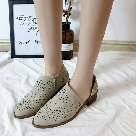 Fjofpr Slippers for Women Women s Mid-heel Hollow Pointed Toe Ladies Casual Shoes With Zipper Hot
Fjofpr Slippers for Women Women s Mid-heel Hollow Pointed Toe Ladies Casual Shoes With Zipper Hot