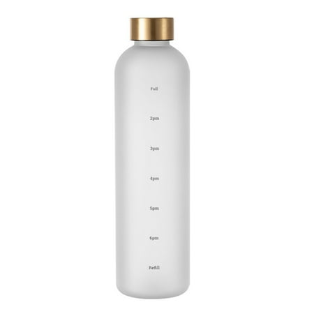 1L Water with Time 32 Motivational Reusable Fitness Sports Leakproof Frosted Plastic White
1L Water with Time 32 Motivational Reusable Fitness Sports Leakproof Frosted Plastic White