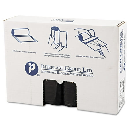 Inteplast Group S334016K 33-Gallon 16 Microns 33 in. x 40 in. High-Density Interleaved Commercial Can Liners - Black (250-Piece/Carton)
Inteplast Group S334016K 33-Gallon 16 Microns 33 in. x 40 in. High-Density Interleaved Commercial Can Liners - Black (250-Piece/Carton)
