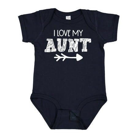 Inktastic I Love My Aunt with Arrow Gift Baby Boy or Baby Girl Bodysuit