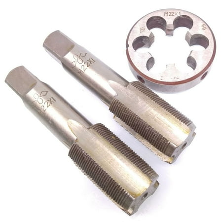 HSS M22 x 1mm Taper & Plug Tap & M22 x 1mm Die Metric Thread Right Hand
