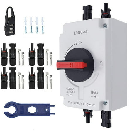 IP66 Solar Photovoltaic Electrical Isolation Switch DC Switch 1200v 32A Set