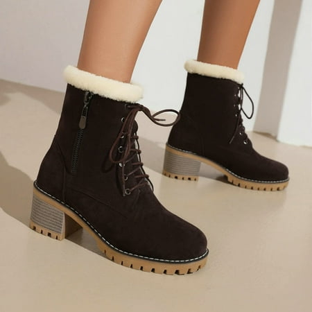 Juebong Thanksgiving Day Deals Womens Retro Keep Warm Solid Warm Boots Women Round Head Boots High Heeled Shoes Brown 8.5
Juebong Thanksgiving Day Deals Womens Retro Keep Warm Solid Warm Boots Women Round Head Boots High Heeled Shoes Brown 8.5