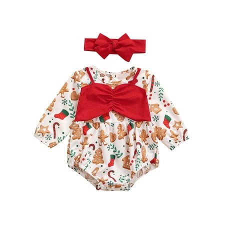Sunisery Christmas Newborn Infant Baby Girls Plaids Long Sleeve Romper Bodysuit+ Headband Xmas Clothes White 0-3 Months
Sunisery Christmas Newborn Infant Baby Girls Plaids Long Sleeve Romper Bodysuit+ Headband Xmas Clothes White 0-3 Months
