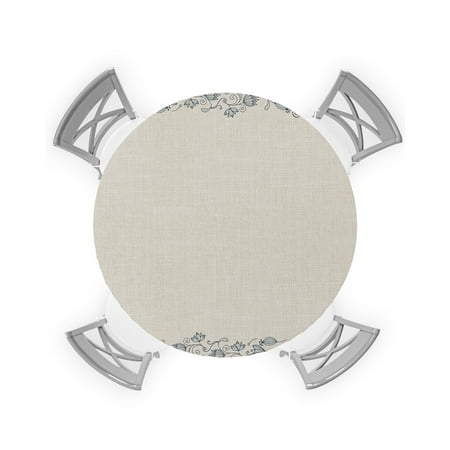 Round Tablecloth with Elastic Ethnic Style Simple Flower Cotton Linen Waterproof Stain-proof Table Cover Wipeable Fitted Table Cloths for 55 -60 Round Tables Dining Kitchen
Round Tablecloth with Elastic Ethnic Style Simple Flower Cotton Linen Waterproof Stain-proof Table Cover Wipeable Fitted Table Cloths for 55 -60 Round Tables Dining Kitchen