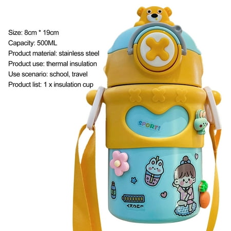 Papaba Water Cup Reduce Heat Loss Easy to Carry Practical Straw Water Bottle Cup
Papaba Water Cup Reduce Heat Loss Easy to Carry Practical Straw Water Bottle Cup