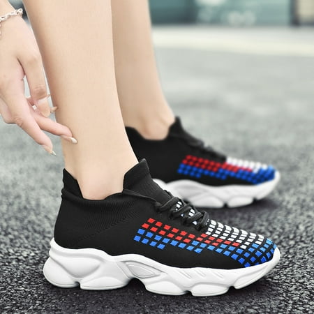 Lightweight Knitting Socks Sneakers Fashion Lace Up Thick Bottom Running Sports Shoes Women s Footwear
Lightweight Knitting Socks Sneakers Fashion Lace Up Thick Bottom Running Sports Shoes Women s Footwear