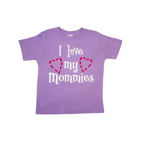 Inktastic I Love my Mommies- hearts Gift Toddler Boy or Toddler Girl T-Shirt