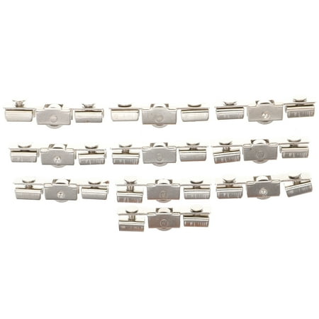 10Pcs Stainless Steel Sliding Roller Pulley Display Cabinet Glass Door Roller
