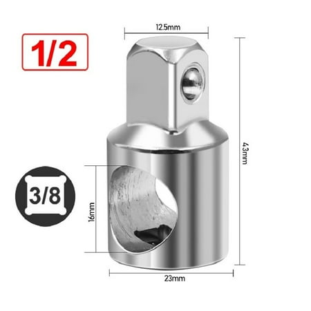 BAMILL Socket Wrench Adapter Air Impact Ratchet Drive Converter Reducer 3/8 turn 1/2
BAMILL Socket Wrench Adapter Air Impact Ratchet Drive Converter Reducer 3/8 turn 1/2
