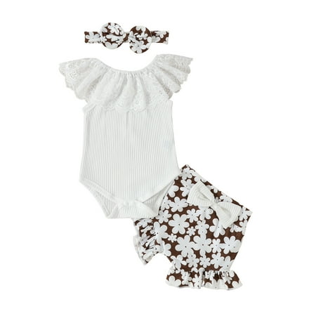 Qtinghua Newborn Baby Girl Western Outfit Sleeveless Lace Ruffle Ribbed Romper Cow Shorts Headband 3Pcs Summer Clothes
Qtinghua Newborn Baby Girl Western Outfit Sleeveless Lace Ruffle Ribbed Romper Cow Shorts Headband 3Pcs Summer Clothes