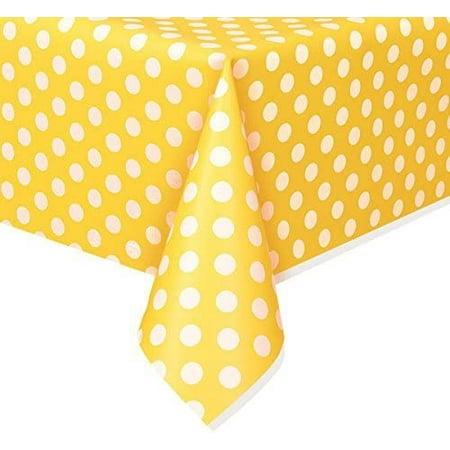 PMU Polka Dot Table Cover Yellow Plastic Rectangle 54 x 84 Tablecloth Square Wipeable Waterproof Disposable Party Decoration Great for Dining Parties Picnics Bbq s Summer Gatherings Pkg/3
PMU Polka Dot Table Cover Yellow Plastic Rectangle 54 x 84 Tablecloth Square Wipeable Waterproof Disposable Party Decoration Great for Dining Parties Picnics Bbq s Summer Gatherings Pkg/3