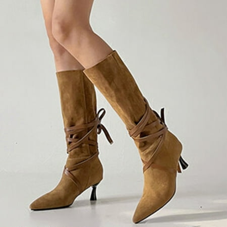 ZMHEGW Women Boots Autumn And Winter Retro Handsome Cross Belt Buckle Pointed Toe Comtable Not Grinding Feet Stiletto High Heeled Boots Shoes
ZMHEGW Women Boots Autumn And Winter Retro Handsome Cross Belt Buckle Pointed Toe Comtable Not Grinding Feet Stiletto High Heeled Boots Shoes