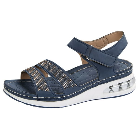 Women Sandals Fashionable New Pattern Simple Rhinestone Decoration Wedge Casual Hook Loop Lightweight And Comfortable Shoes Womens Sandals
Women Sandals Fashionable New Pattern Simple Rhinestone Decoration Wedge Casual Hook Loop Lightweight And Comfortable Shoes Womens Sandals