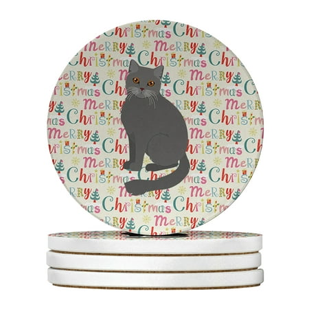 British Semi Longhair Cat Christmas Large Sandstone Coasters Pack of 4 4 in x 4 in
British Semi Longhair Cat Christmas Large Sandstone Coasters Pack of 4 4 in x 4 in