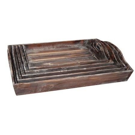 Cheung s Set of 5 Wooden Serving Tray
