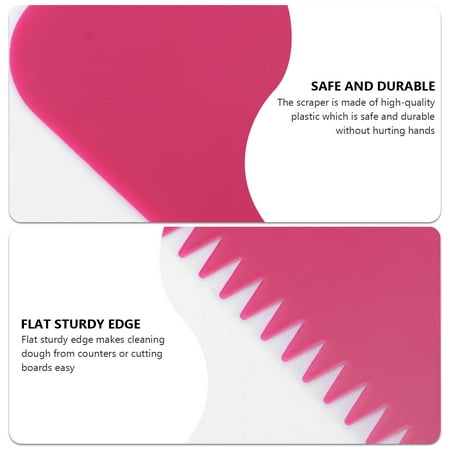 3pcs Dough Bowl Scrapers 2 Sided Comb Kitchen Gadgets Curved Flat Flexible Scrapers for Food Processor Bowl Kitchen Bowl Scraping Baking Bread Dough Cake (Rosy)
3pcs Dough Bowl Scrapers 2 Sided Comb Kitchen Gadgets Curved Flat Flexible Scrapers for Food Processor Bowl Kitchen Bowl Scraping Baking Bread Dough Cake (Rosy)