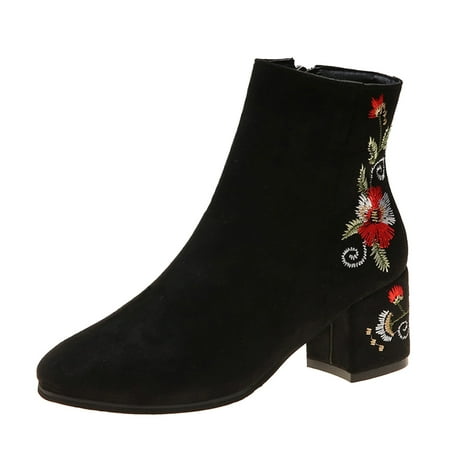 ZHAGHMIN Camouflage Boot Ladies Retro Ethnic Embroidered Suede Side Zipper Thick High Heel Fashion Short Boots Bohemian Boots For Women Women Wedge Booties And Boots Leather Boots Women Heel Wide Bo
ZHAGHMIN Camouflage Boot Ladies Retro Ethnic Embroidered Suede Side Zipper Thick High Heel Fashion Short Boots Bohemian Boots For Women Women Wedge Booties And Boots Leather Boots Women Heel Wide Bo