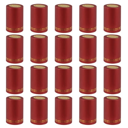 150Pcs PVC Wine Sealed Covers Bottle Heat Shrinkable Bottle Covers (Black)