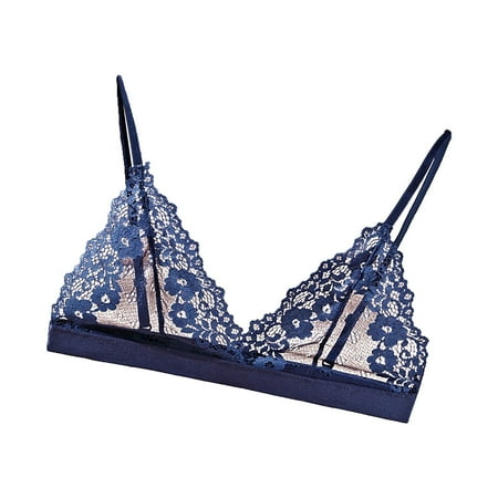 BIZIZA Soft Cup Bras for Women Seamless Sexy Lingerie Deep V Solid Color Comfortable Everyday Dark Blue M
BIZIZA Soft Cup Bras for Women Seamless Sexy Lingerie Deep V Solid Color Comfortable Everyday Dark Blue M