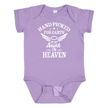 Inktastic Handpicked for Earth by My Aunt in Heaven with Angel Wings Gift Baby Boy or Baby Girl Bodysuit
Inktastic Handpicked for Earth by My Aunt in Heaven with Angel Wings Gift Baby Boy or Baby Girl Bodysuit
