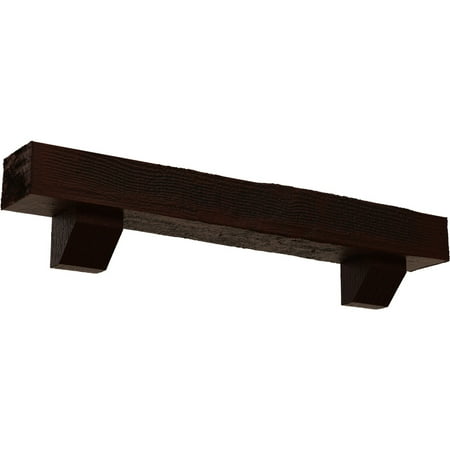 Ekena Millwork 8 H x 8 D x 72 W Rough Sawn Faux Wood Fireplace Mantel Kit with Ashford Corbels Natural Pecan
Ekena Millwork 8 H x 8 D x 72 W Rough Sawn Faux Wood Fireplace Mantel Kit with Ashford Corbels Natural Pecan