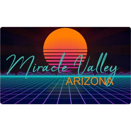 Miracle Valley Arizona 4 X 2.25-Inch Fridge Magnet Retro Neon Design