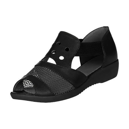 CBGELRT Womens Sandals Black Women Casual Sandals New Summer Fish Mouth Slope Heel Thick Soled Hollow Sandals for Women Wide Width Wedges for Women
CBGELRT Womens Sandals Black Women Casual Sandals New Summer Fish Mouth Slope Heel Thick Soled Hollow Sandals for Women Wide Width Wedges for Women