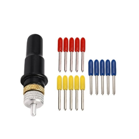 Cutting Blade Holder + 15pcs 30 degree 45 degree 60 degree Cutter Blade for Rol