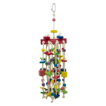 Funny Parrot Wood Block Hanging Colorful Cotton Rope Pendant Creative Playing Toy
Funny Parrot Wood Block Hanging Colorful Cotton Rope Pendant Creative Playing Toy