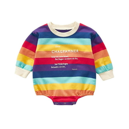 TAIAOJING Baby Romper Boys Stripe Clothes Bodysuit Girls Rainbow Girls Romper&Jumpsuit One Piece Outfits 6-12 Months
TAIAOJING Baby Romper Boys Stripe Clothes Bodysuit Girls Rainbow Girls Romper&Jumpsuit One Piece Outfits 6-12 Months