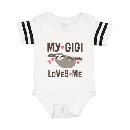 Inktastic My Gigi Loves Me Sloth Gift Baby Girl Bodysuit