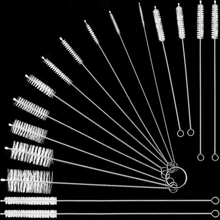 16 Pcs Extra Long Straw Cleaning Brush Nylon Cleaning Bottle Brush Cleaning Brushes Tube Washing Cleaner Kit Tool Reusable Bottle Straw Brush in Different Size (White 16 Pieces)
16 Pcs Extra Long Straw Cleaning Brush Nylon Cleaning Bottle Brush Cleaning Brushes Tube Washing Cleaner Kit Tool Reusable Bottle Straw Brush in Different Size (White 16 Pieces)