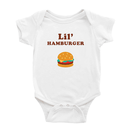 Cute Baby Bodysuit Lil Hamburger Food Funny Boy & Gril Jumpsuits (White 6-12 Months)
Cute Baby Bodysuit Lil Hamburger Food Funny Boy & Gril Jumpsuits (White 6-12 Months)