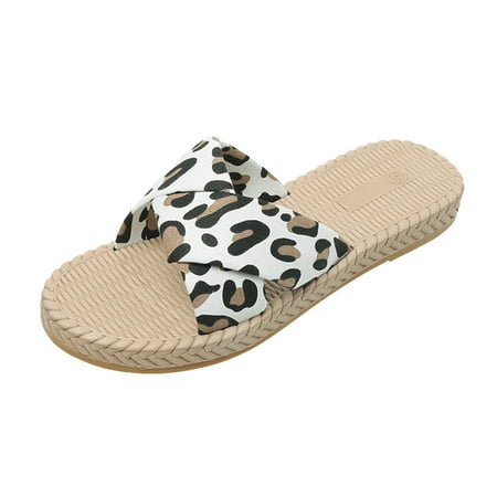 Womens Sandals Ladies Shoes Fashion Flat Slip On Leopard Print Slippers Beach Sandals Women S Sandals Cloth Beige 41
Womens Sandals Ladies Shoes Fashion Flat Slip On Leopard Print Slippers Beach Sandals Women S Sandals Cloth Beige 41