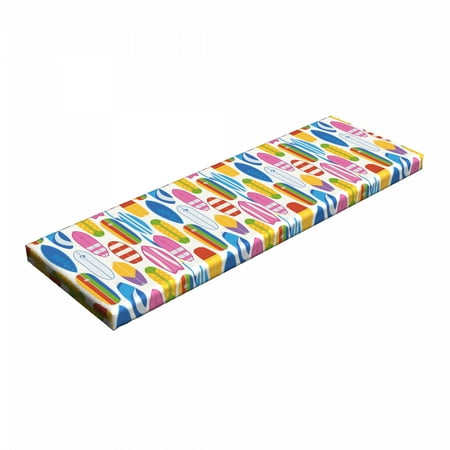 Surfing Bench Pad Repeating Summer Beach and Ocean Fun Item Colorful Various Surfboards Pattern HR Foam Cushion with Decorative Fabric Cover 45 x 15 x 2 Multicolor by Ambesonne
Surfing Bench Pad Repeating Summer Beach and Ocean Fun Item Colorful Various Surfboards Pattern HR Foam Cushion with Decorative Fabric Cover 45 x 15 x 2 Multicolor by Ambesonne