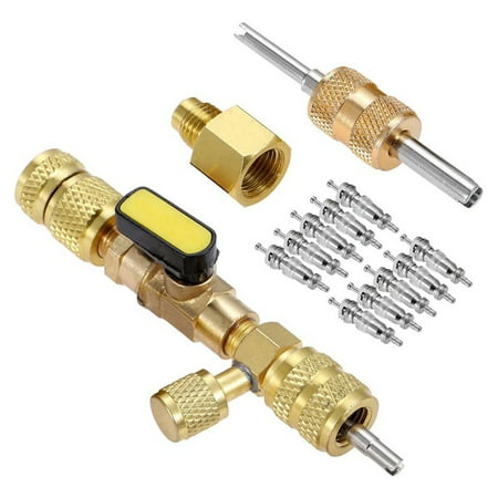Tomshoo Valve Core Remover Installer Tool with Dual Size SAE 1/4 & 5/16 Port Compatible with R22 R12 R407 R410 R404 R600
Tomshoo Valve Core Remover Installer Tool with Dual Size SAE 1/4 & 5/16 Port Compatible with R22 R12 R407 R410 R404 R600